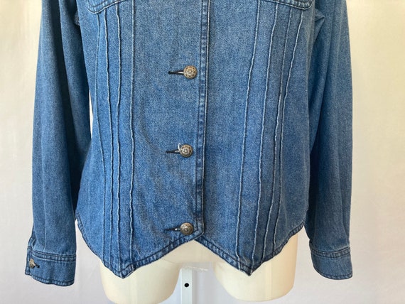 Vintage 90's Women's Blue Denim Cotton Western Sh… - image 4