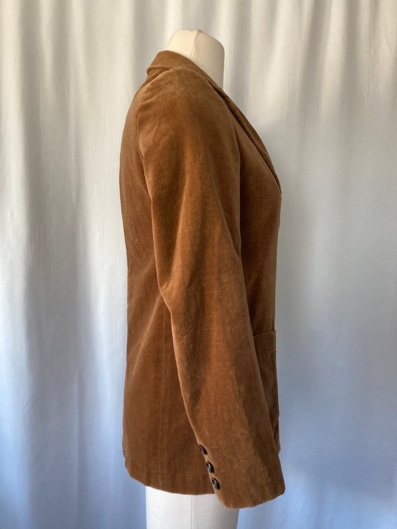 Vintage 70's Women's Brown Velvet Blazer by TomBoy of California Small image 3