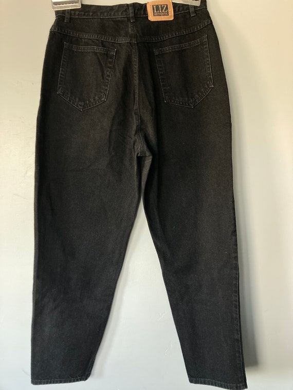1980's Liz Authentic Black Jeans Liz Claibourne H… - image 4