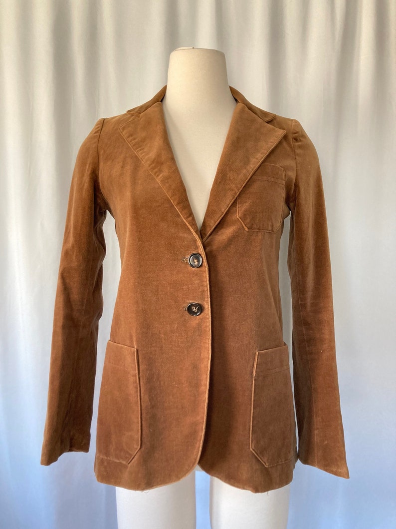 Vintage 70's Women's Brown Velvet Blazer by TomBoy of California Small image 1