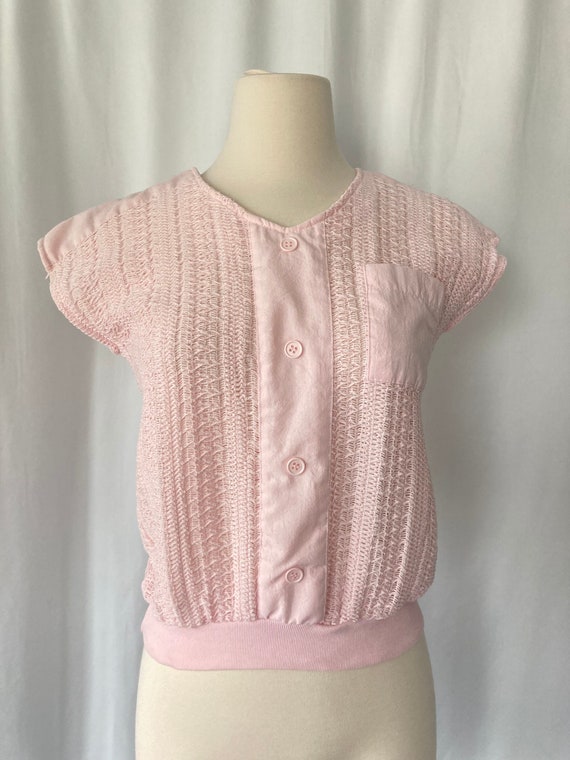 Vintage Pink Women's Pink Knit Sleeveless Top by W