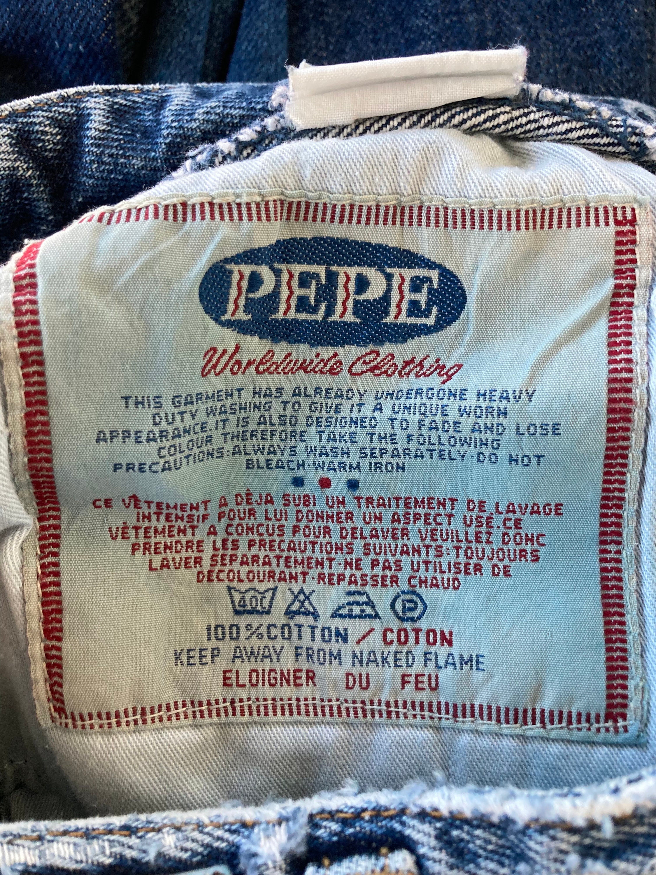 Vintage Pepe Jeans – 80s High Waisted Tapered Button Fly (25x31