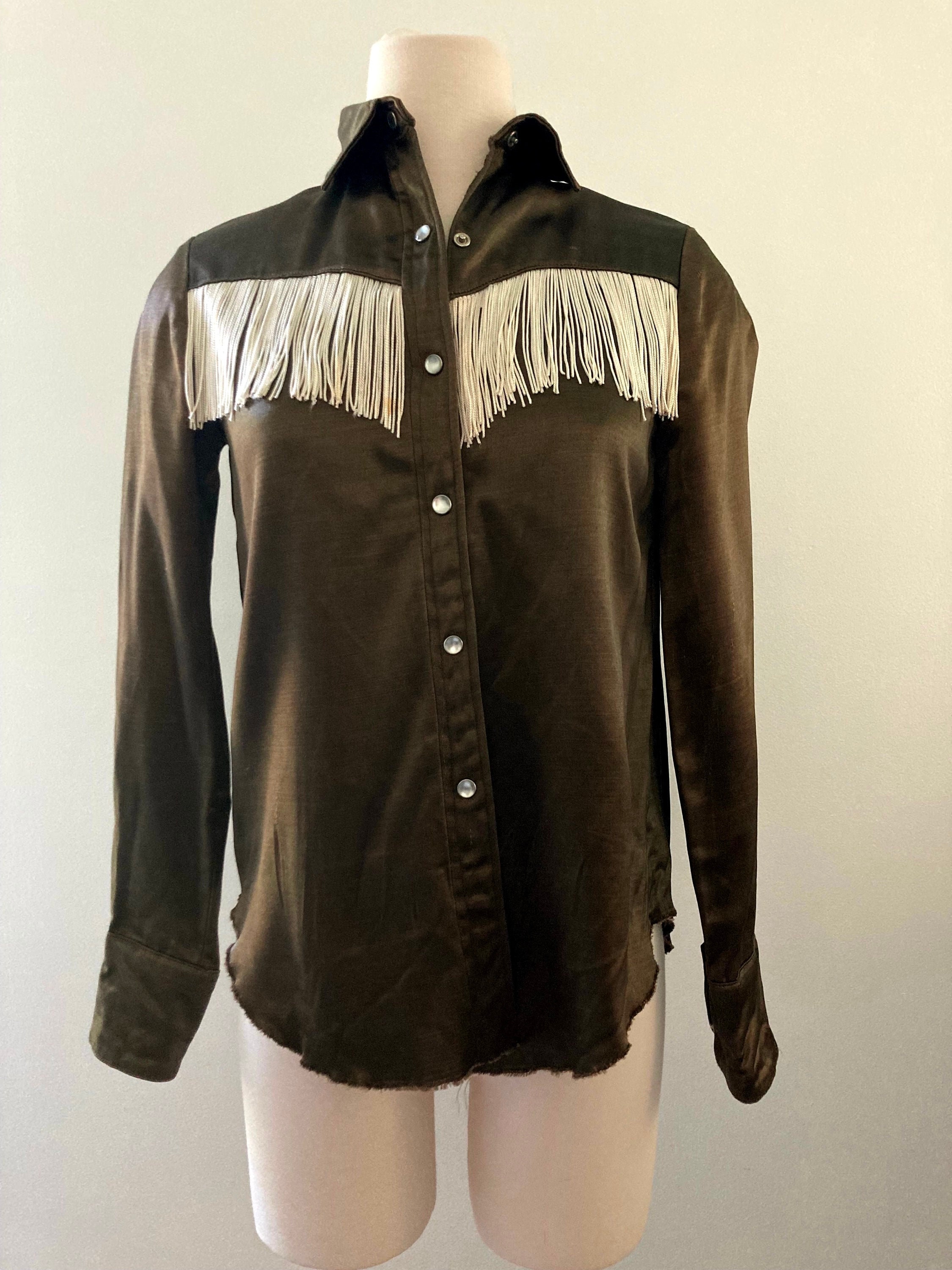 Men Satin Western Shirt - Etsy