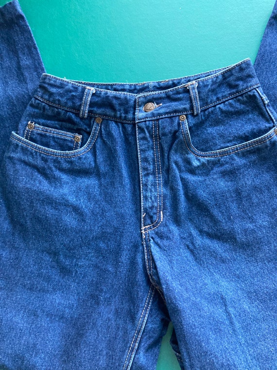 1980's Liz Wear Jeans High-rise Waist 28" - image 3