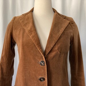 Vintage 70's Women's Brown Velvet Blazer by TomBoy of California Small image 5