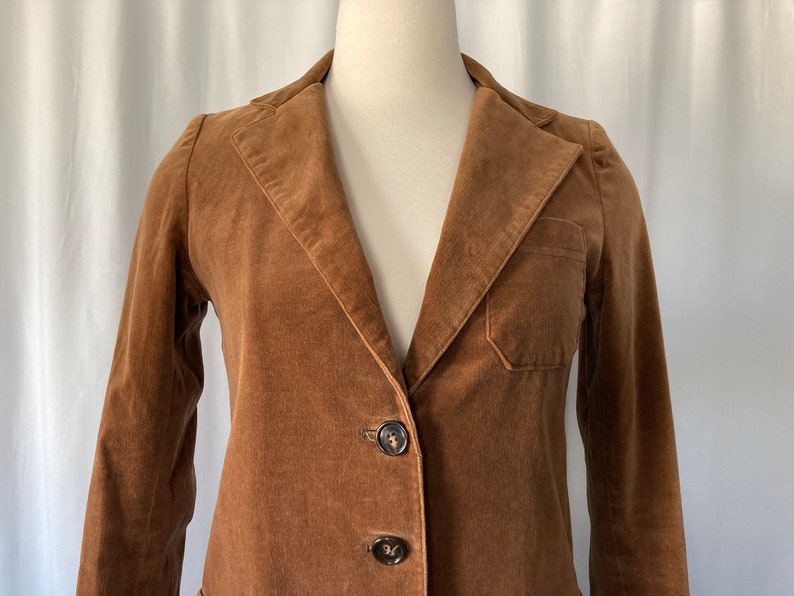 Vintage 70's Women's Brown Velvet Blazer by TomBoy of California Small image 5