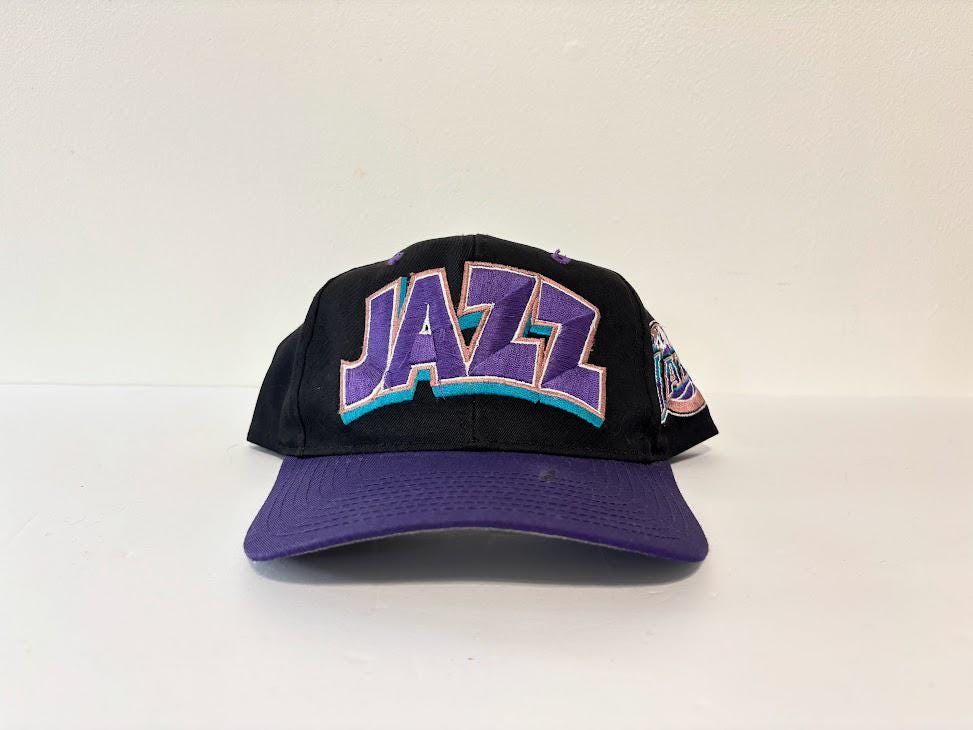 Vintage NBA Utah Jazz Embroidered Snapback Hat Made in Taiwan
