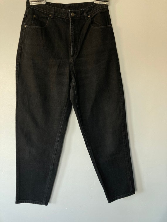 1980's Liz Authentic Black Jeans Liz Claibourne H… - image 3