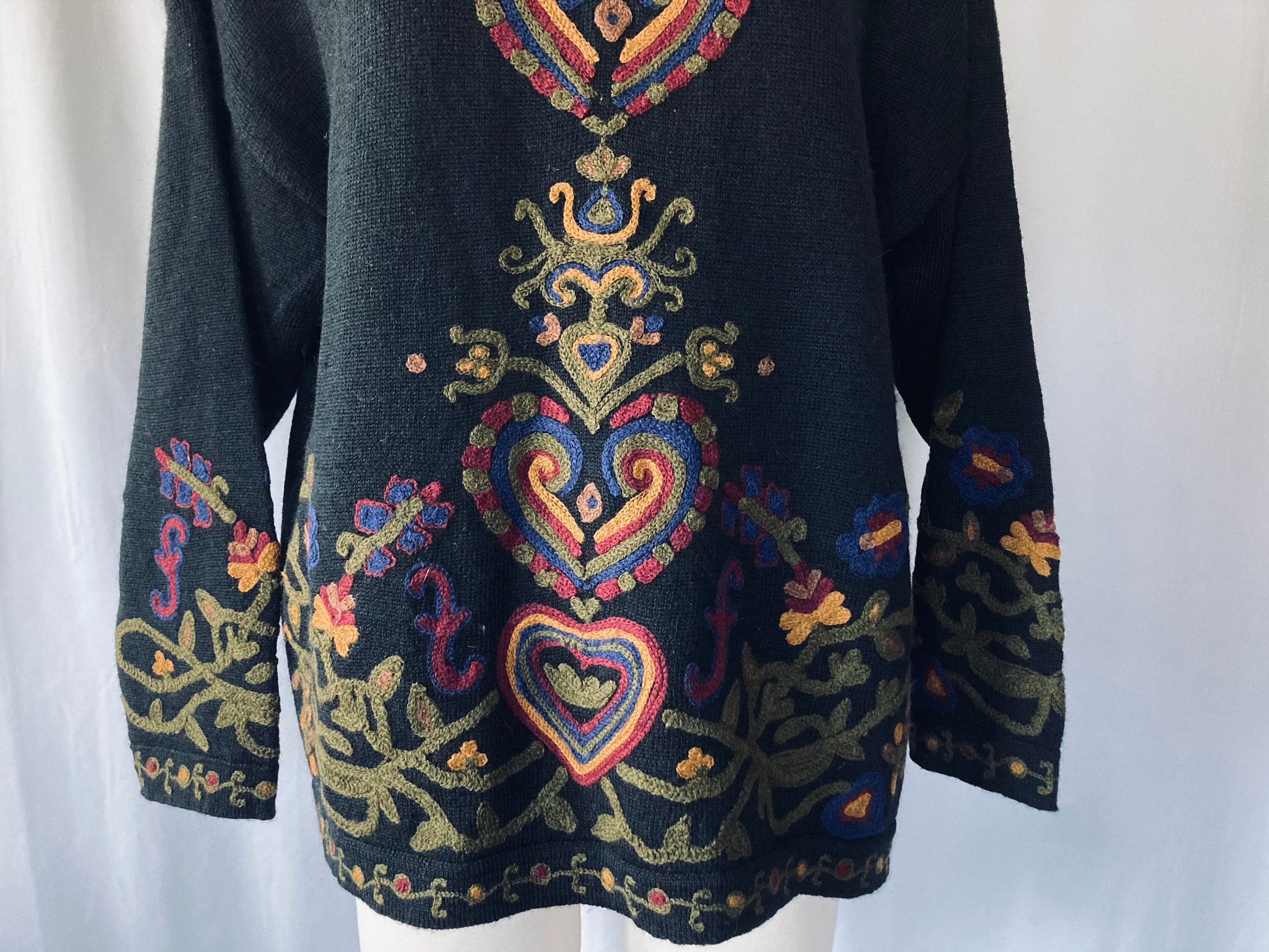 HAND KNIT FLOWER BOLERO Ameri VINTAGE ジャケット・アウター