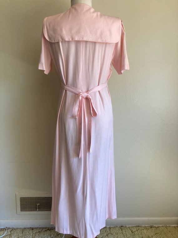 1980s 90s Dress Pink Sailor Maxi - Medium - image 2