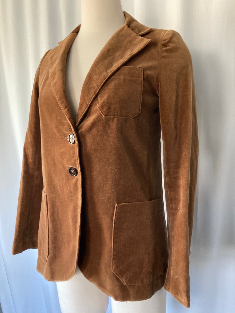 Vintage 70's Women's Brown Velvet Blazer by TomBoy of California Small image 2