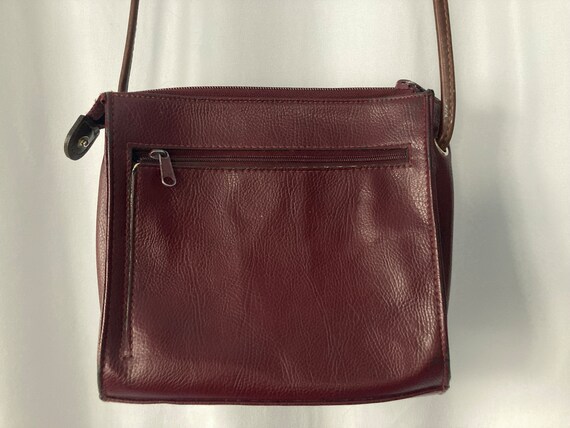 Vintage 80's 90's Liz Claiborne Crossbody Burgund… - image 5