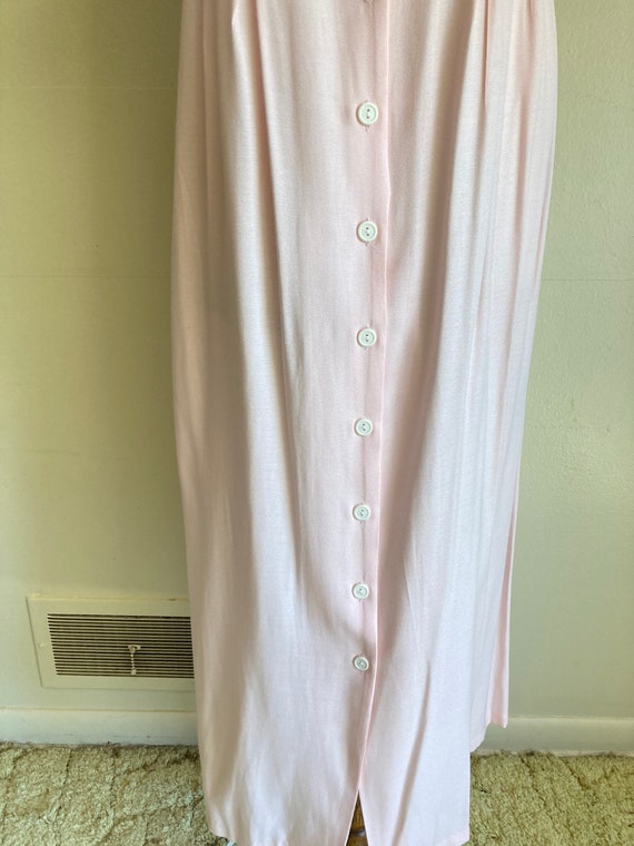 1980s 90s Dress Pink Sailor Maxi - Medium - image 6