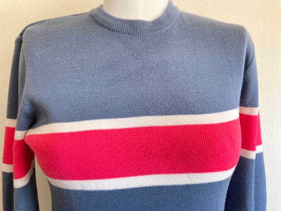 Vintage 70s 80s Women's Sweater Wool Ski Sweater … - image 4