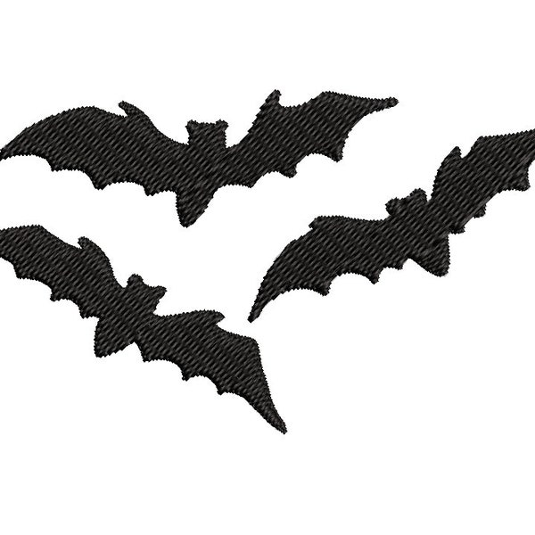 Bats Halloween Digital Embroidery Design (2 Sizes)