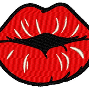 Kissing Lips Patch Accessory