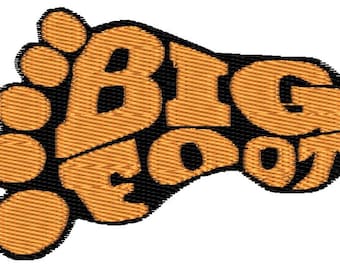 Diseño de bordado de pie de pie grande (2 tamaños)