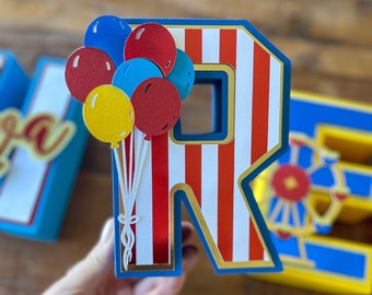 Carnival 3D Letters - Circus 3D Letters