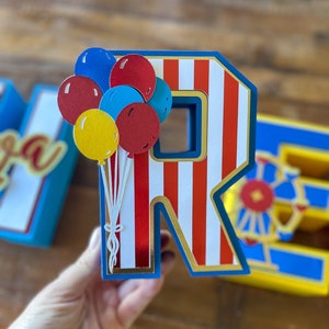 Carnival 3D Letters - Circus 3D Letters