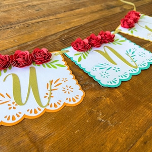 UNO High Chair Banner/ Fiesta High Chair Banner/ Fiesta First Birthday/ First Fiesta/ Papel Picado Banner