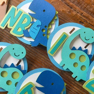 3D Dinosaur Milestone Banner/ Dino 12 Month Banner