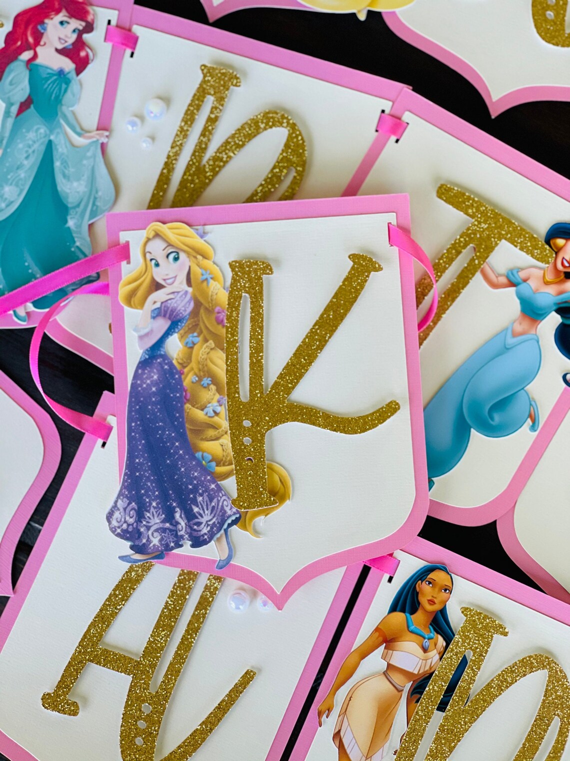 Disney Princess Birthday Banner/ Disney Princess Inspired | Etsy