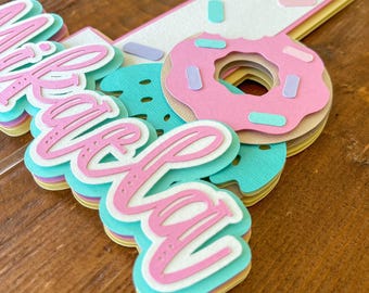 Donut Cake Topper: Custom Party Decor