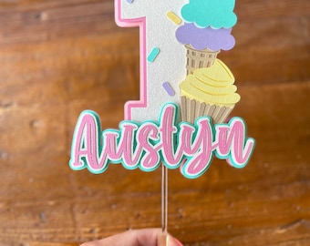 Sweet One Cake Topper/ Number Cake Topper/ Sweet One Smash Cake Topper