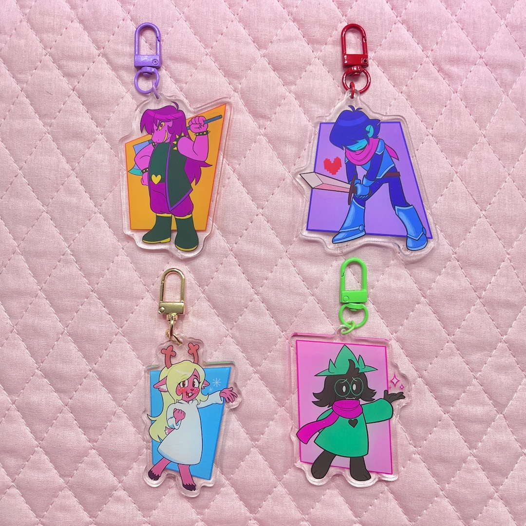 Delta Rune Shopkeeper Deltarune Fun Gang and Noelle Keychains - Etsy