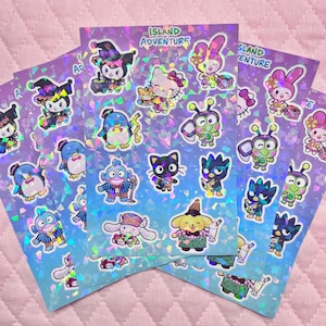 island adventure sticker sheet