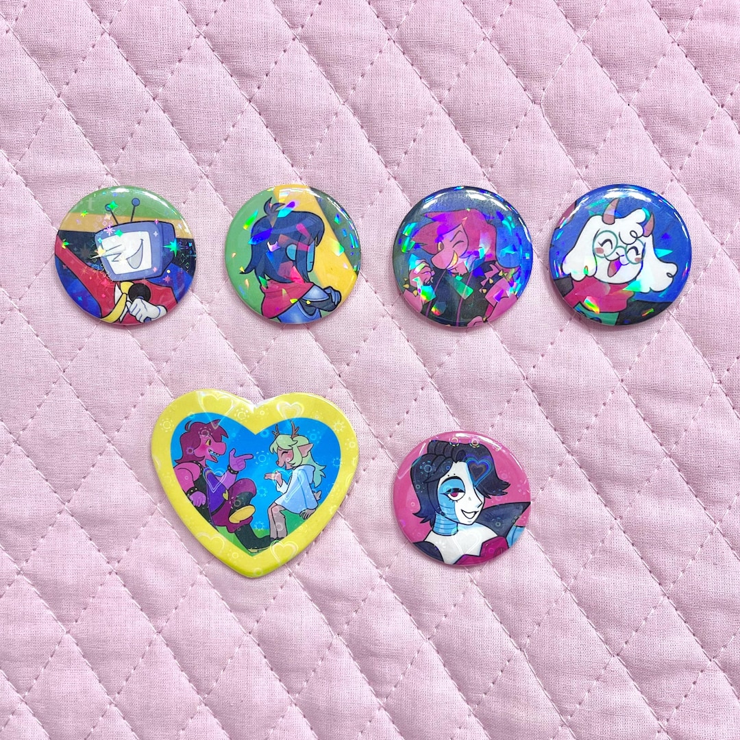 Undertale Block Button Undertale and Deltarune Buttons - Etsy Israel
