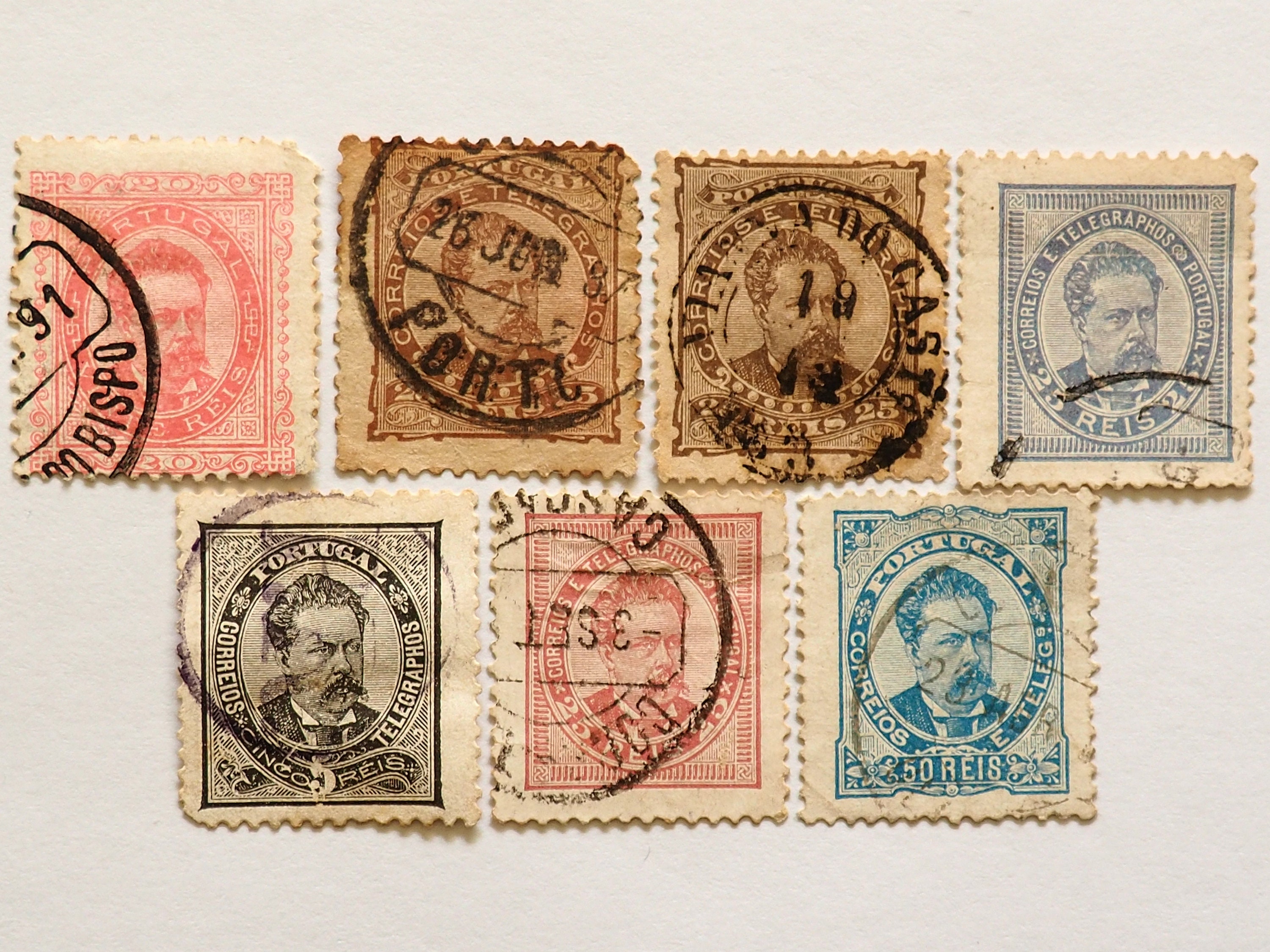 1882 Portugal/Lot 7 Postage Stamps 1882/Postage Stamp 1882 Etsy