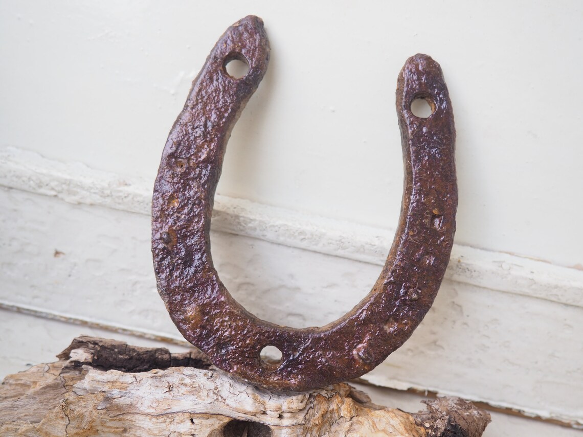 Antique Iron Horseshoe/ancient Iron Horseshoe Late 18th Early Etsy