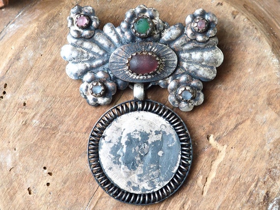 Antique silver jewelry/Silver jewelry/Jewelry bail