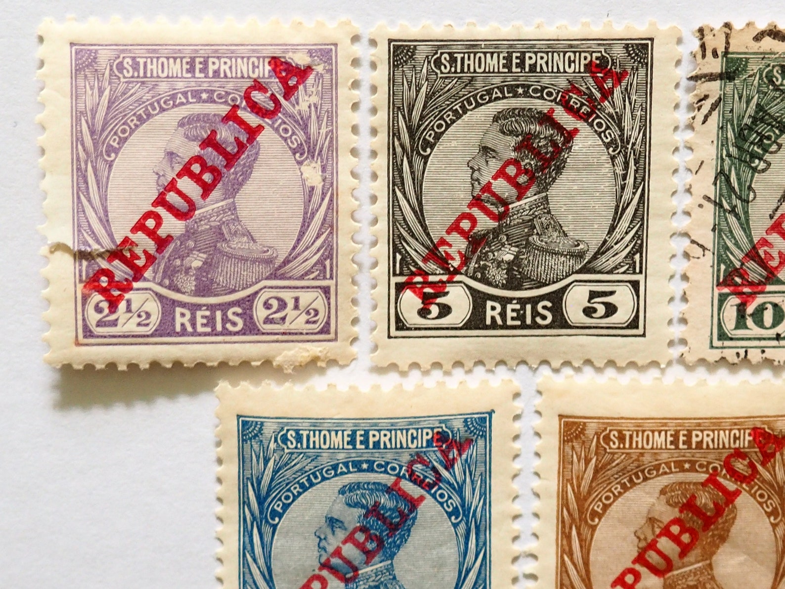 1912 Lot 9 Old Postage Stamp Portugal/portuguese Colonies Sao Etsy