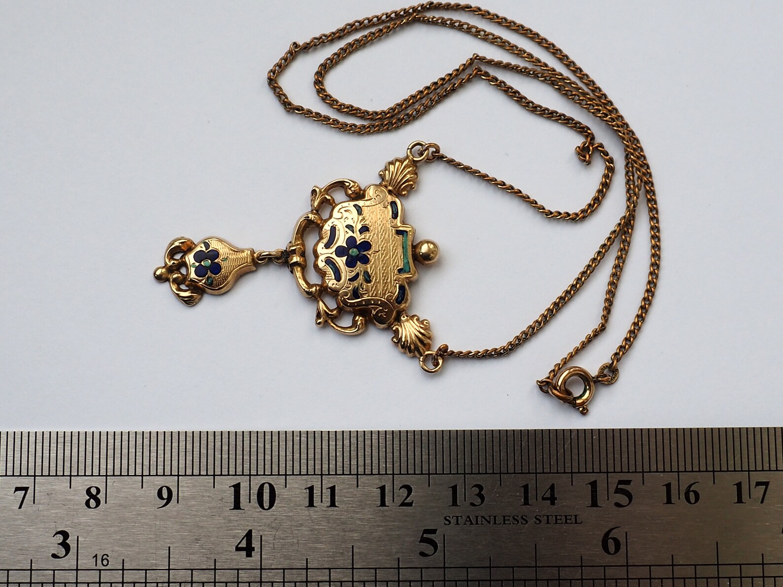 Antique Pendant Gold 525/Antique Jewelry Gold/Solid Gold Etsy