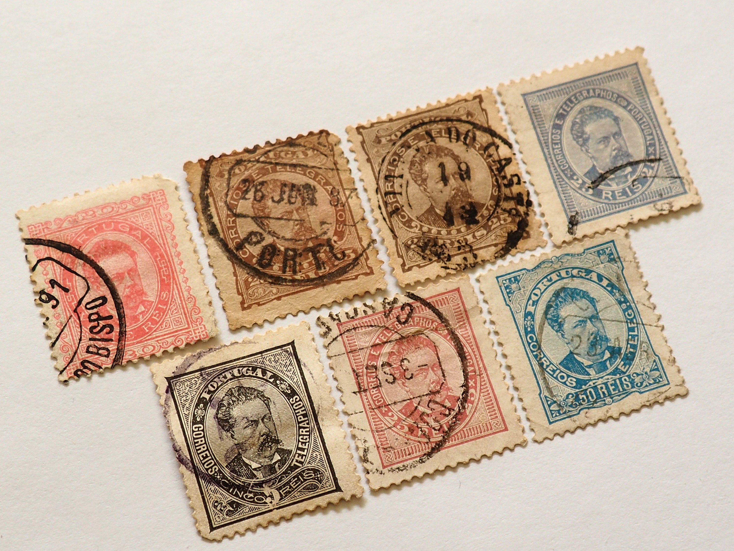 1882 Portugal/Lot 7 Postage Stamps 1882/Postage Stamp 1882 Etsy