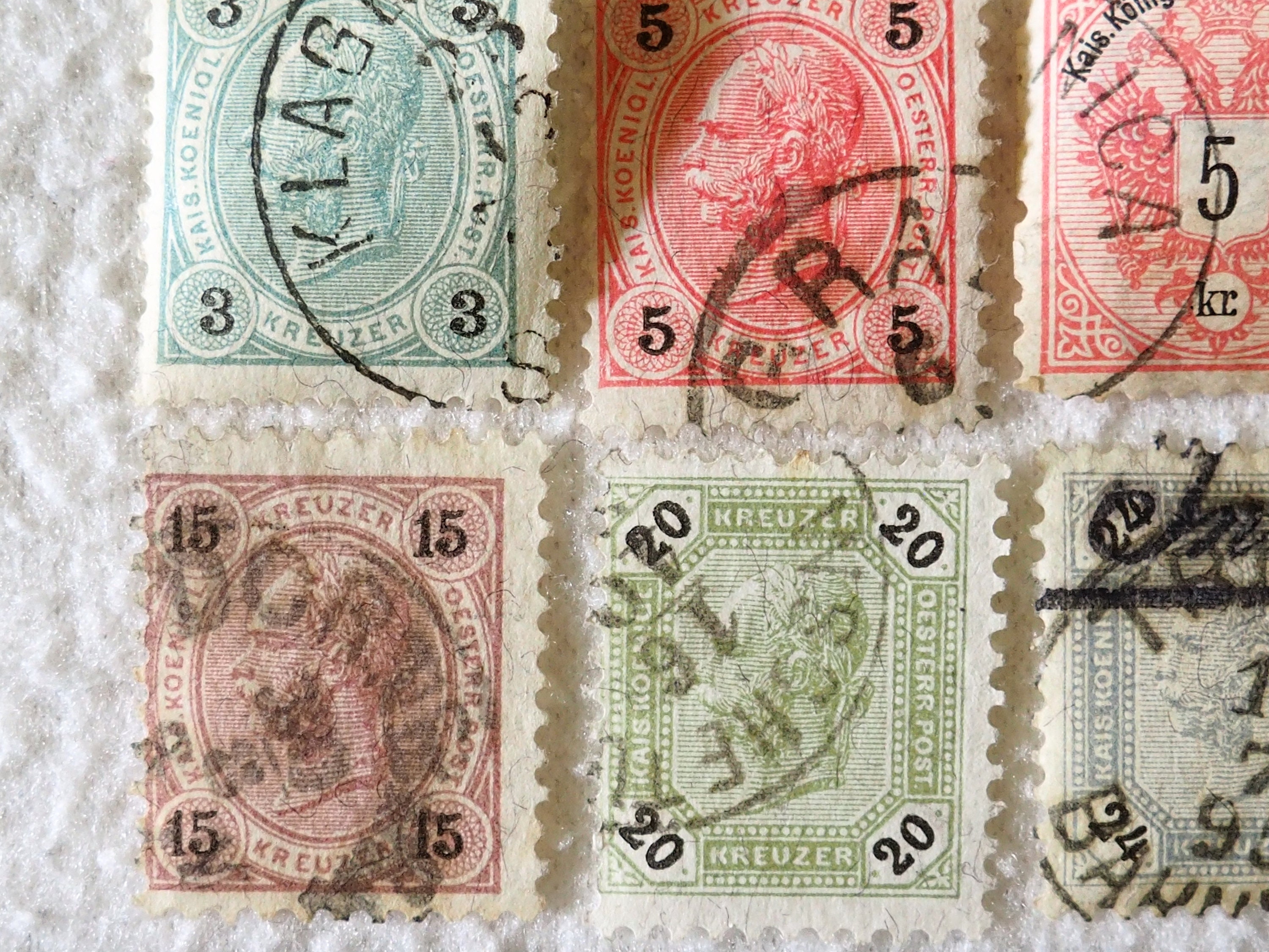 Lot 15 Postage Stamps AustriaHungary Etsy