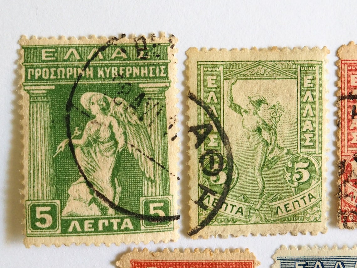 Lot of 9 Postage Stamps 19011917/Greece 19011917/Greece Etsy