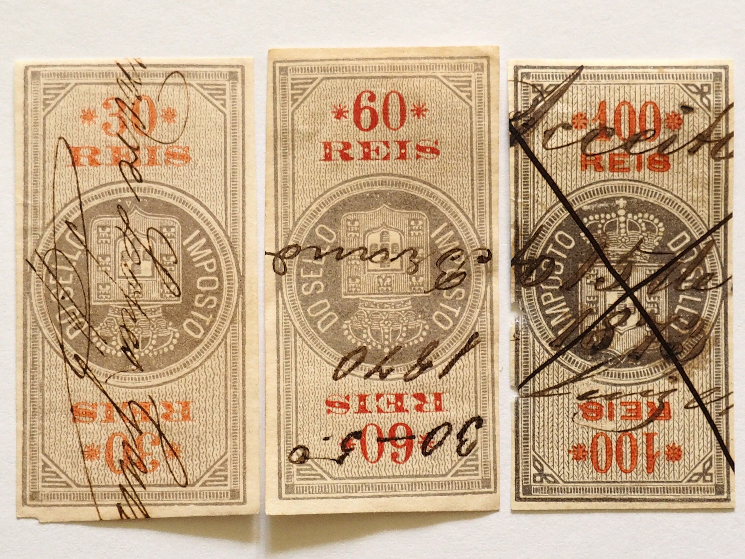 1868 Lot 3 Tax Stamps Portugal/Postage Stamp Portugal/Post Etsy