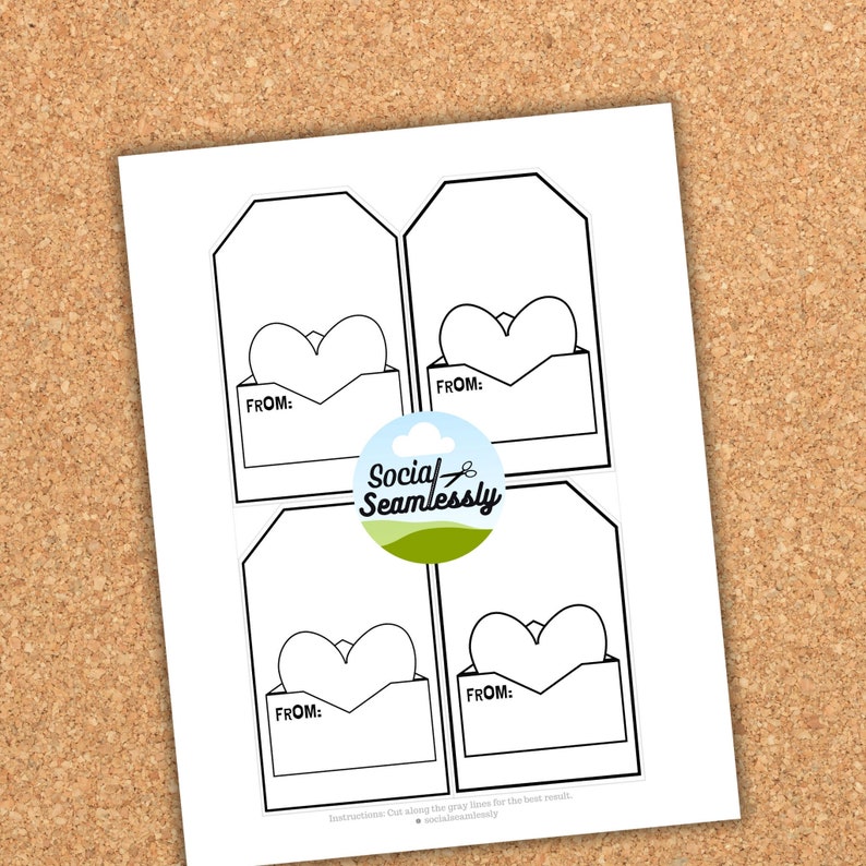 Personalized Gift From Kids Printable DIY Gift Tag, Fun Coloring ...