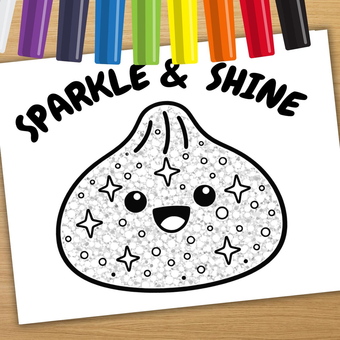 Glitter Dumpling Coloring Sheets 10 Printable Dumpling Squishy Themed Glitter Dumpling Coloring Sheets 10 Printable Dumpling Squishy Themed