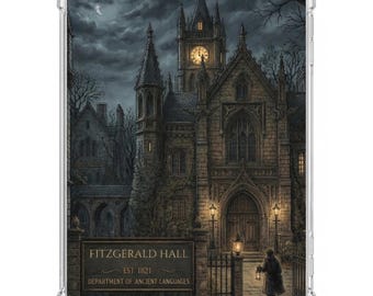 Gepersonaliseerde Dark Academia-inzet voor Kindle Clear Case Gothic Library-e-readerdecor