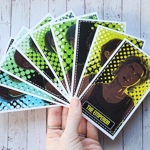 Juego de cartas del tarot de K-Pop NCT 127, artículos de merchandising de K-Pop para fans de NCT, regalo único para fans del K-Pop, cartas del tarot dibujadas a mano, nueve cartas del tarot de los miembros de NCT 127
