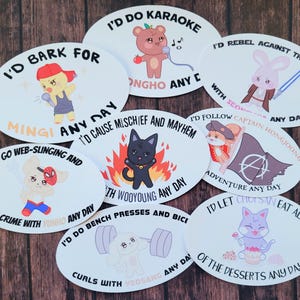 K-Pop ATEEZ Stickers, Hand-Drawn K-Pop Sticker Set, Cute Gift for ATEEZ Fan, Journal, Scrapbook, Planner Stickers, Single Or Set