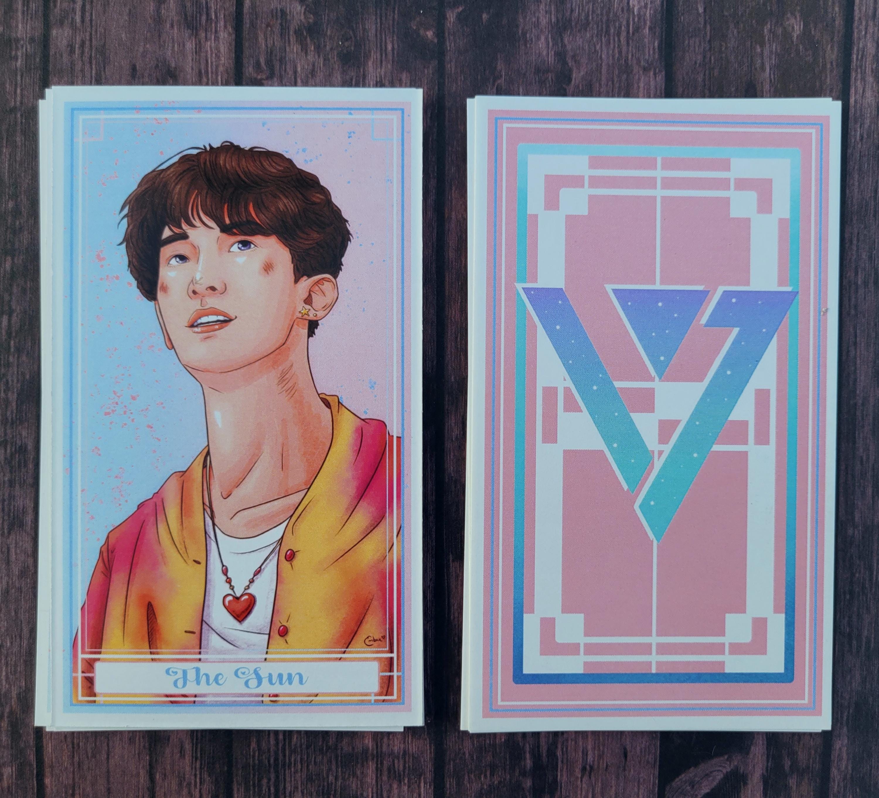 K-POP seventeen カード セット K-pop SEVENTEEN Tarot Card Set, SEVENTEEN Fan K-pop Merch, Unique