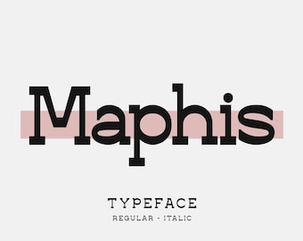 Tipo de letra Maphis, Fuente clásica, Fuente moderna, Fuente vintage, Fuente elegante, Logotipo de fuente, Fuente Procreate, Fuente Canva, Fuente de descarga instantánea