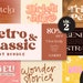 Retro & Classic Font Bundle Vol. 2, Cricut Font, Retro Font, Vintage Font, Modern Font, Font Logo, Procreate Font, Instan Download Font