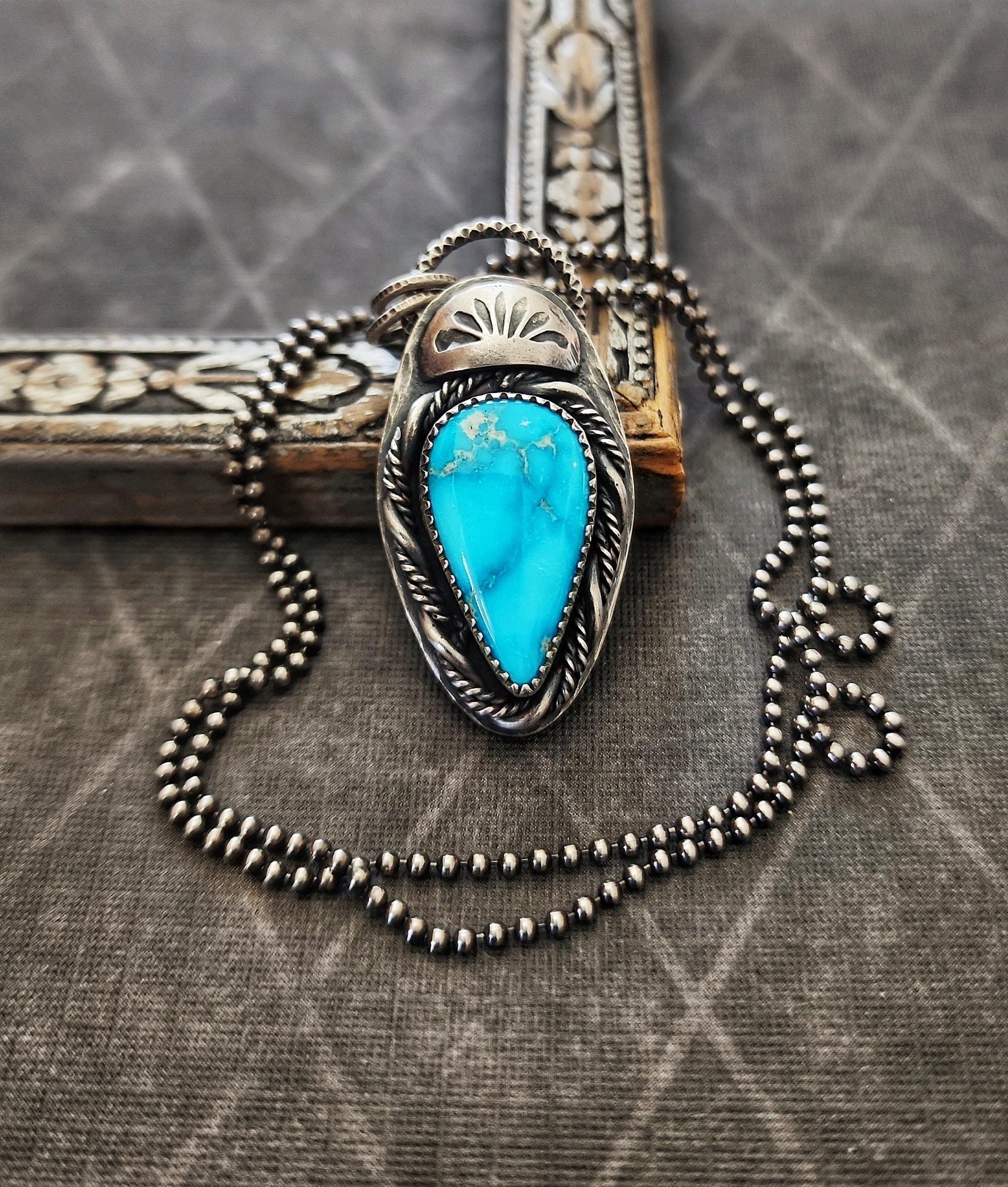 Turquoise Necklace // Bluebird Turquoise - Etsy