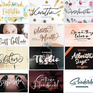 300+ FONTS BUNDLE, Font SVG, Cursive Fonts Svg, Fonts For Cricut, Calligraphy Font Svg, Handwritten Font Svg, Fonts bundle svg, Wedding font